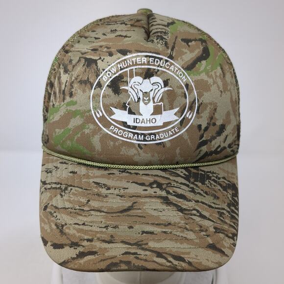 Bow Hunter Education Trucker Hat Multicolor OS Adjustable Mesh Back Camo Mohr's - Picture 2 of 10